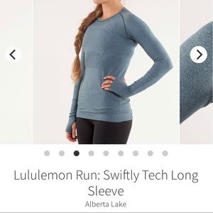 Lululemon Swiftly long sleeve, size 6